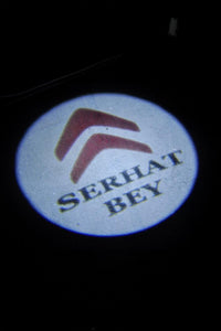 Citroen Kişiye Özel İsimli Pilli Kapı Altı Logo 2'li - Montajsız Oto Aksesuar