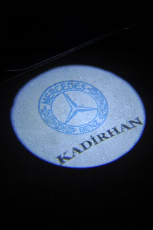 Mercedes Benz Kişiye Özel İsimli Pilli Kapı Altı Logo 2'li - Montajsız Oto Aksesuar