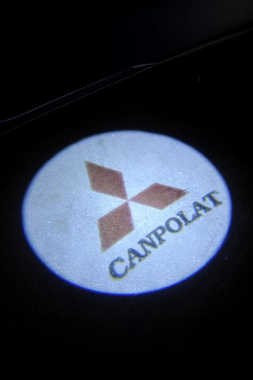 Mitsubishi Kişiye Özel İsimli Pilli Kapı Altı Logo 2'li - Montajsız Oto Aksesuar