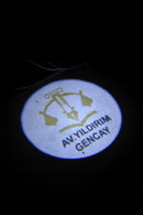 Adalet Terazisi Kişiye Özel İsimli Pilli Kapı Altı Logo 2'li - Montajsız Oto Aksesuar