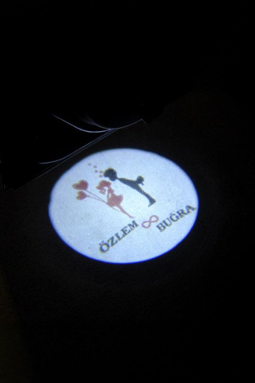 Sevgiliye Kişiye Özel İsimli Pilli Kapı Altı Logo 2'li - Montajsız Oto Aksesuar