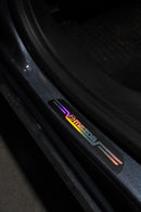 Mazda Uyumlu Aynalı Kapı Eşiği Koruma Sticker Seti 4'lü Gümüş