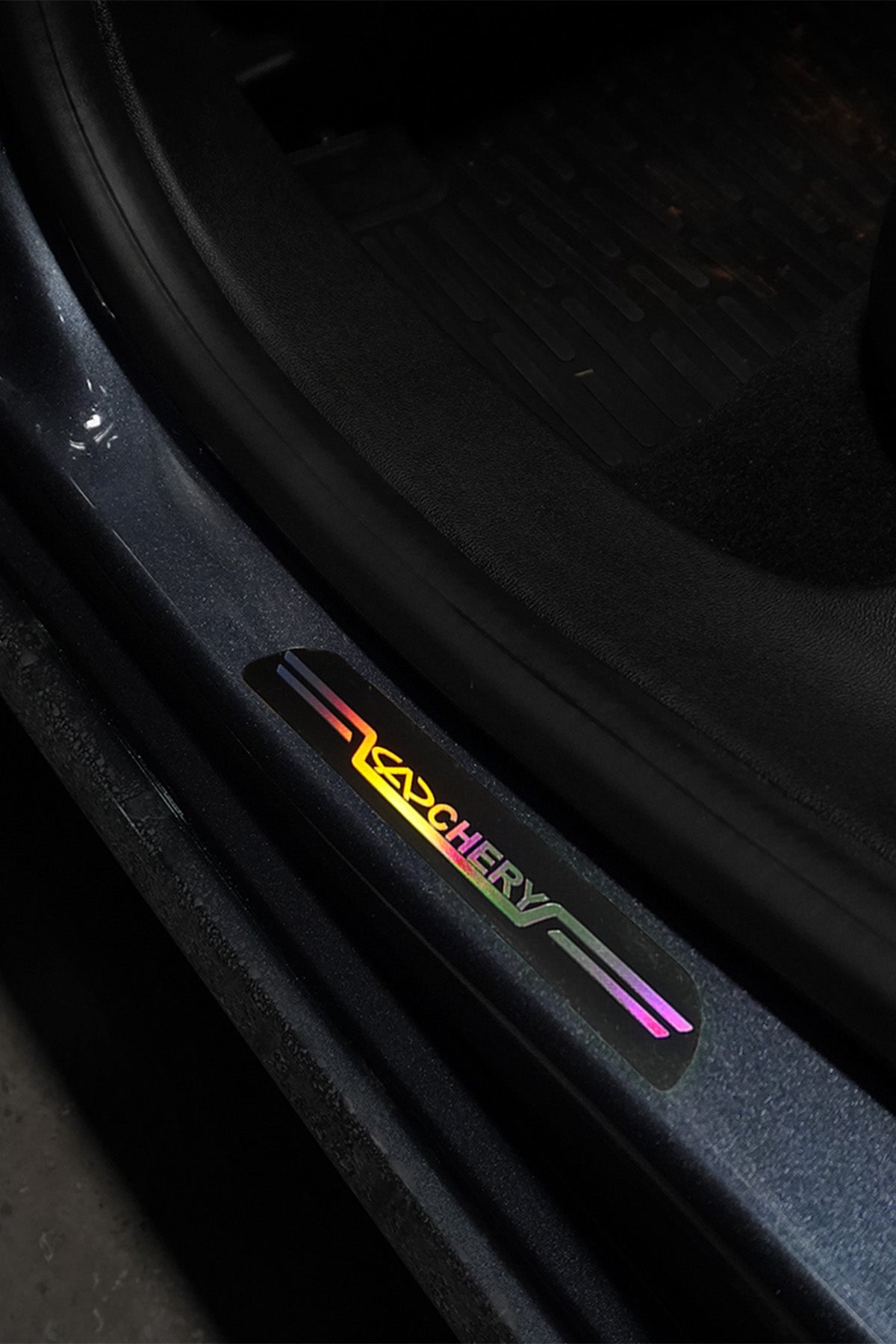 Chery Uyumlu Aynalı Kapı Eşiği Koruma Sticker Seti 4'lü