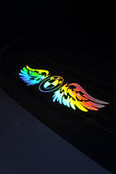 BMW Uyumlu Hologram Kanat Logo Sticker Çıkartma Oto Aksesuar Araba