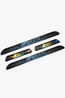 Bmw Uyumlu Aynalı Kapı Eşiği Koruma Sticker Seti 4'lü Gümüş