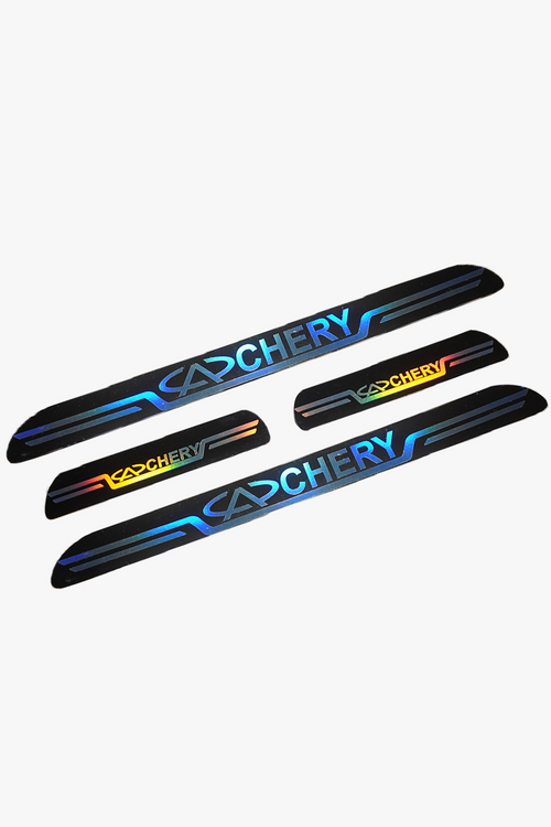 Chery Uyumlu Aynalı Kapı Eşiği Koruma Sticker Seti 4'lü