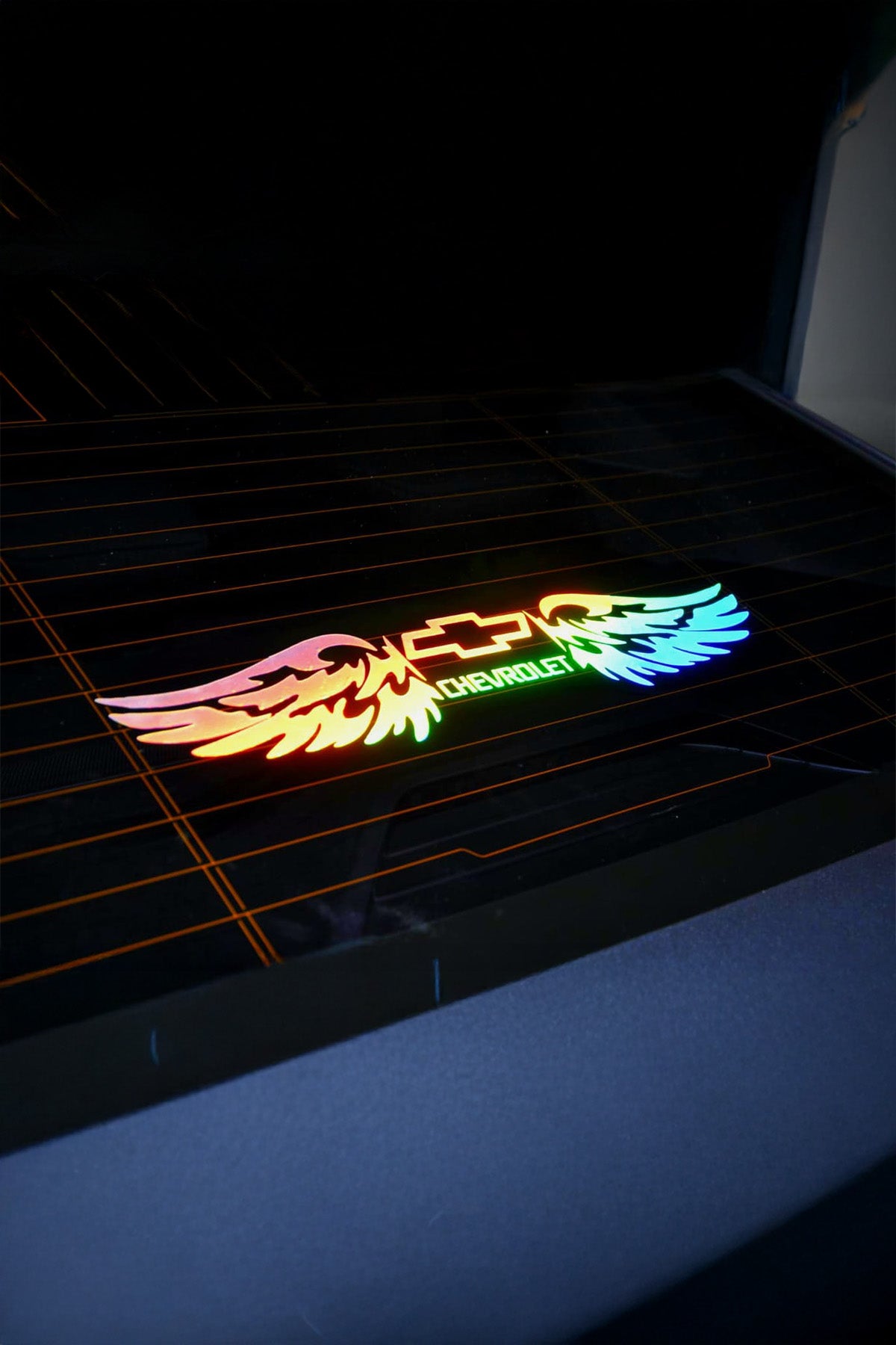Chevrolet Uyumlu Hologram Kanat Logo Sticker Çıkartma Oto Aksesuar Araba