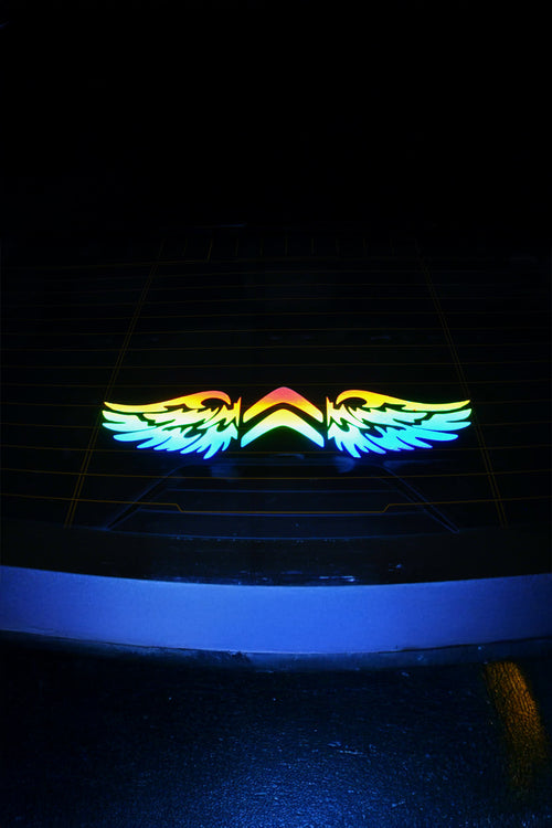 CİTROEN Uyumlu Hologram Kanat Logo Sticker Çıkartma Oto Aksesuar Araba