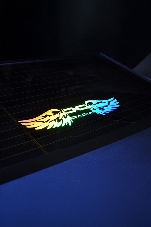 DACİA Uyumlu Hologram Kanat Logo Sticker Çıkartma Oto Aksesuar Araba