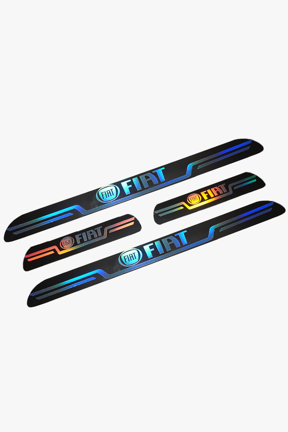 Fiat Uyumlu Aynalı Kapı Eşiği Koruma Sticker Seti 4'lü