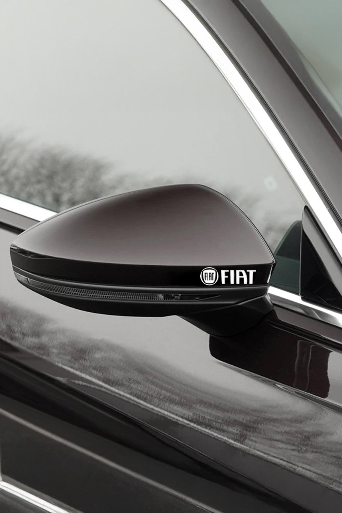 FİAT için Metalik Sticker 5 Adet Oto Aksesuar Oto Sticker Çıkartma Araba