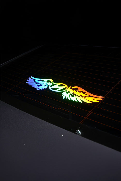 HYUNDAI Uyumlu Hologram Kanat Logo Sticker Çıkartma Oto Aksesuar Araba