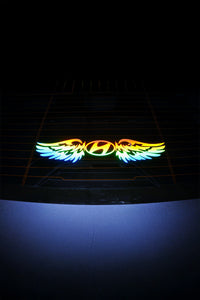 HYUNDAI Uyumlu Hologram Kanat Logo Sticker Çıkartma Oto Aksesuar Araba