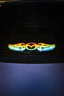 MAZDA Uyumlu Hologram Kanat Logo Sticker Çıkartma Oto Aksesuar Araba