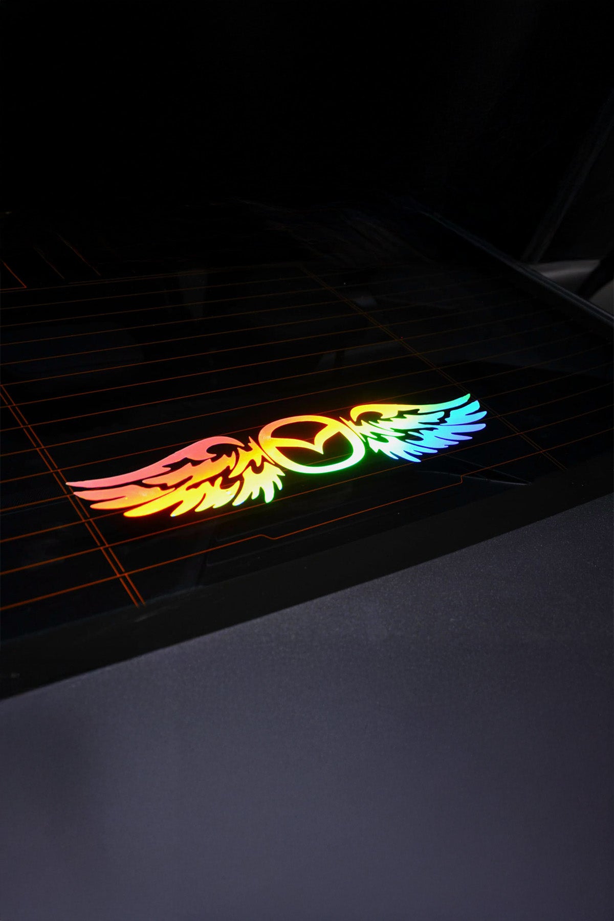 MAZDA Uyumlu Hologram Kanat Logo Sticker Çıkartma Oto Aksesuar Araba