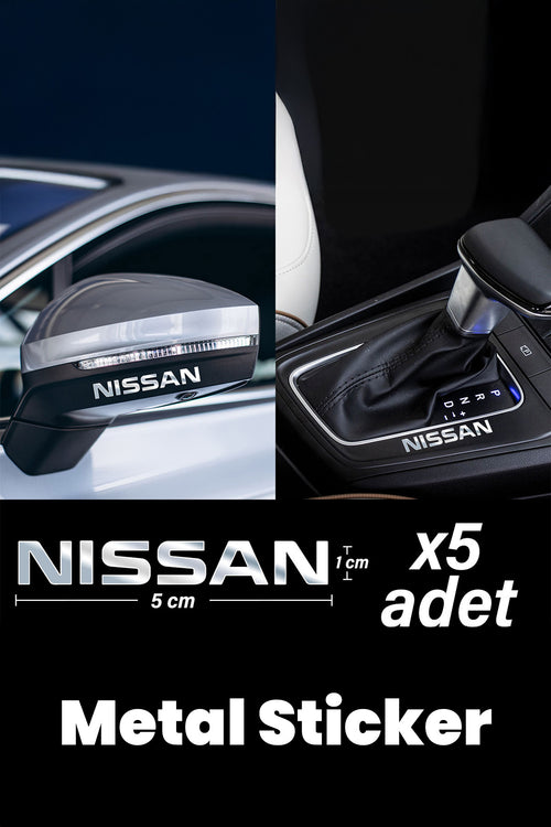 NİSSAN Için Metal Sticker 5 Adet Oto Aksesuar Oto Sticker Çıkartma Araba