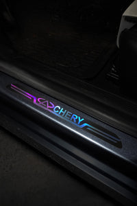 Chery Uyumlu Aynalı Kapı Eşiği Koruma Sticker Seti 4'lü