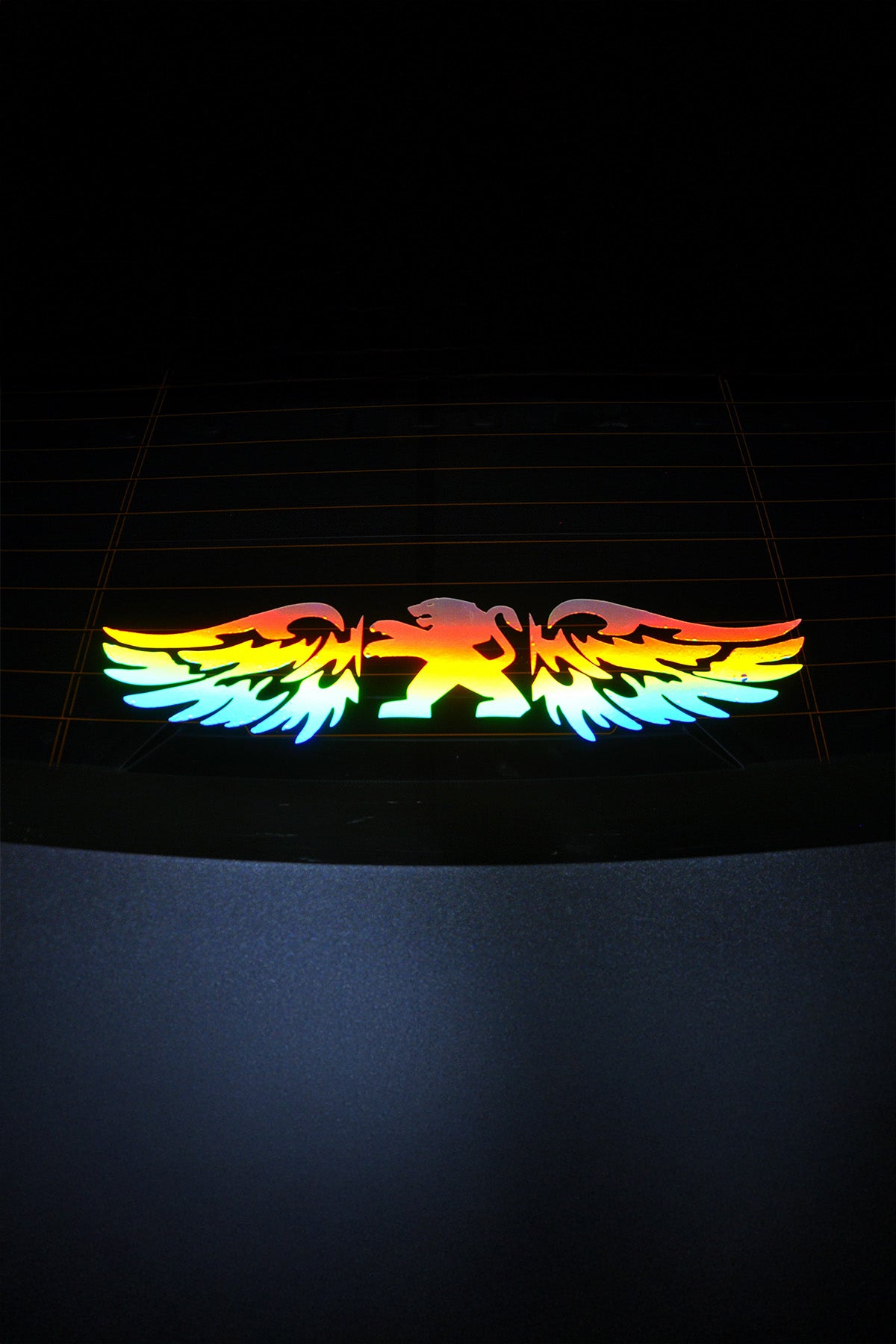 PEUGEOT Uyumlu Hologram Kanat Logo Sticker Çıkartma Oto Aksesuar Araba