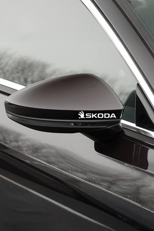 SKODA Için Metal Sticker 5 Adet Oto Aksesuar Oto Sticker Çıkartma Araba