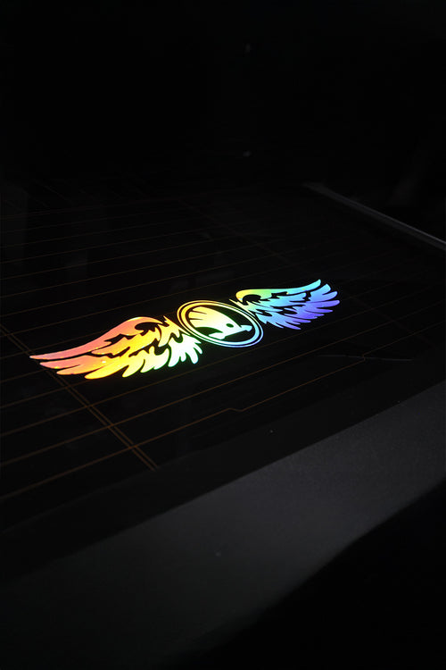 SKODA Uyumlu Hologram Kanat Logo Sticker Çıkartma Oto Aksesuar Araba