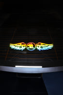 SKODA Uyumlu Hologram Kanat Logo Sticker Çıkartma Oto Aksesuar Araba