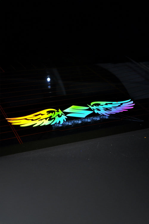 SUZUKİ Uyumlu Hologram Kanat Logo Sticker Çıkartma Oto Aksesuar Araba