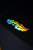 TOYOTA Uyumlu Hologram Kanat Logo Sticker Çıkartma Oto Aksesuar Araba