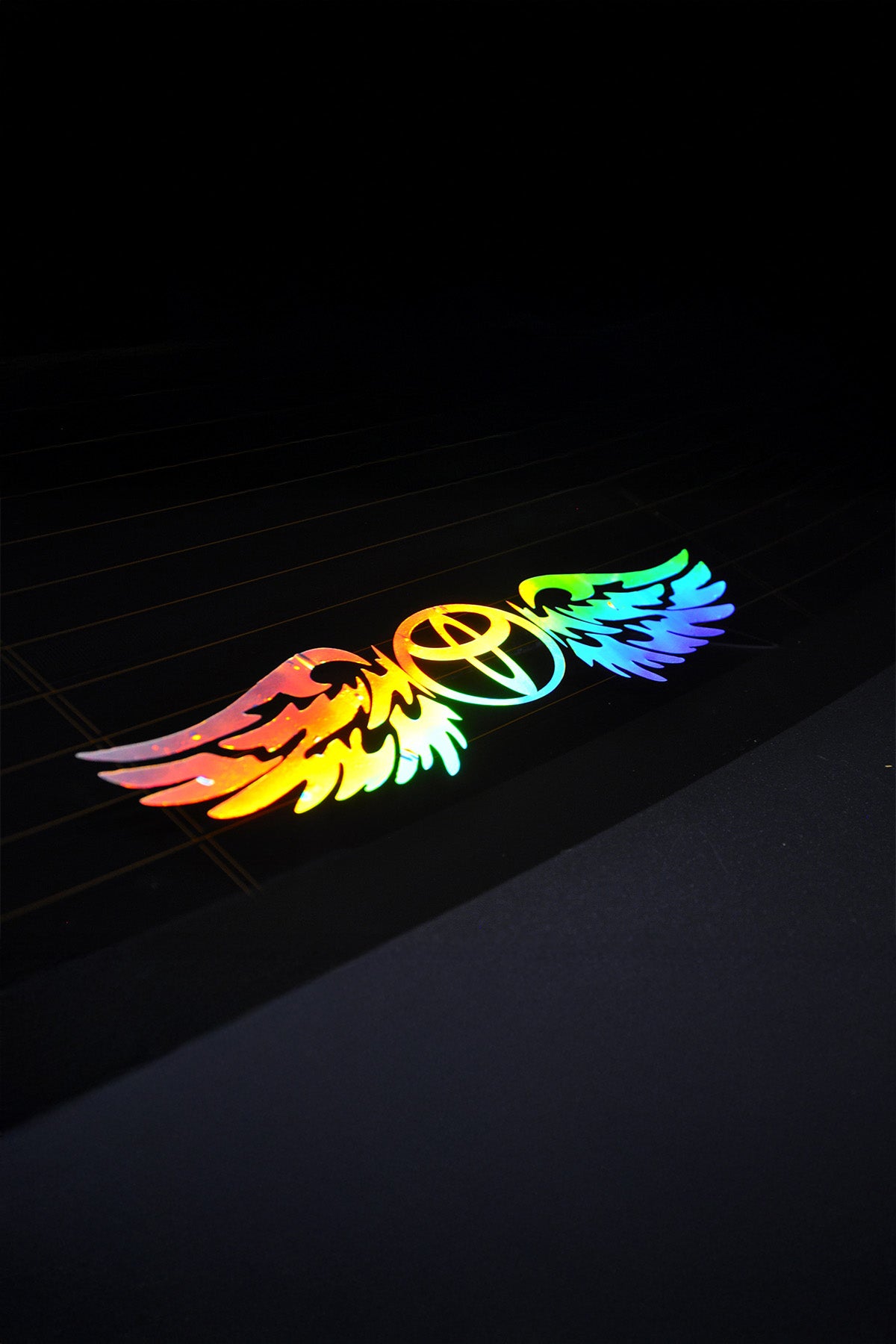 TOYOTA Uyumlu Hologram Kanat Logo Sticker Çıkartma Oto Aksesuar Araba