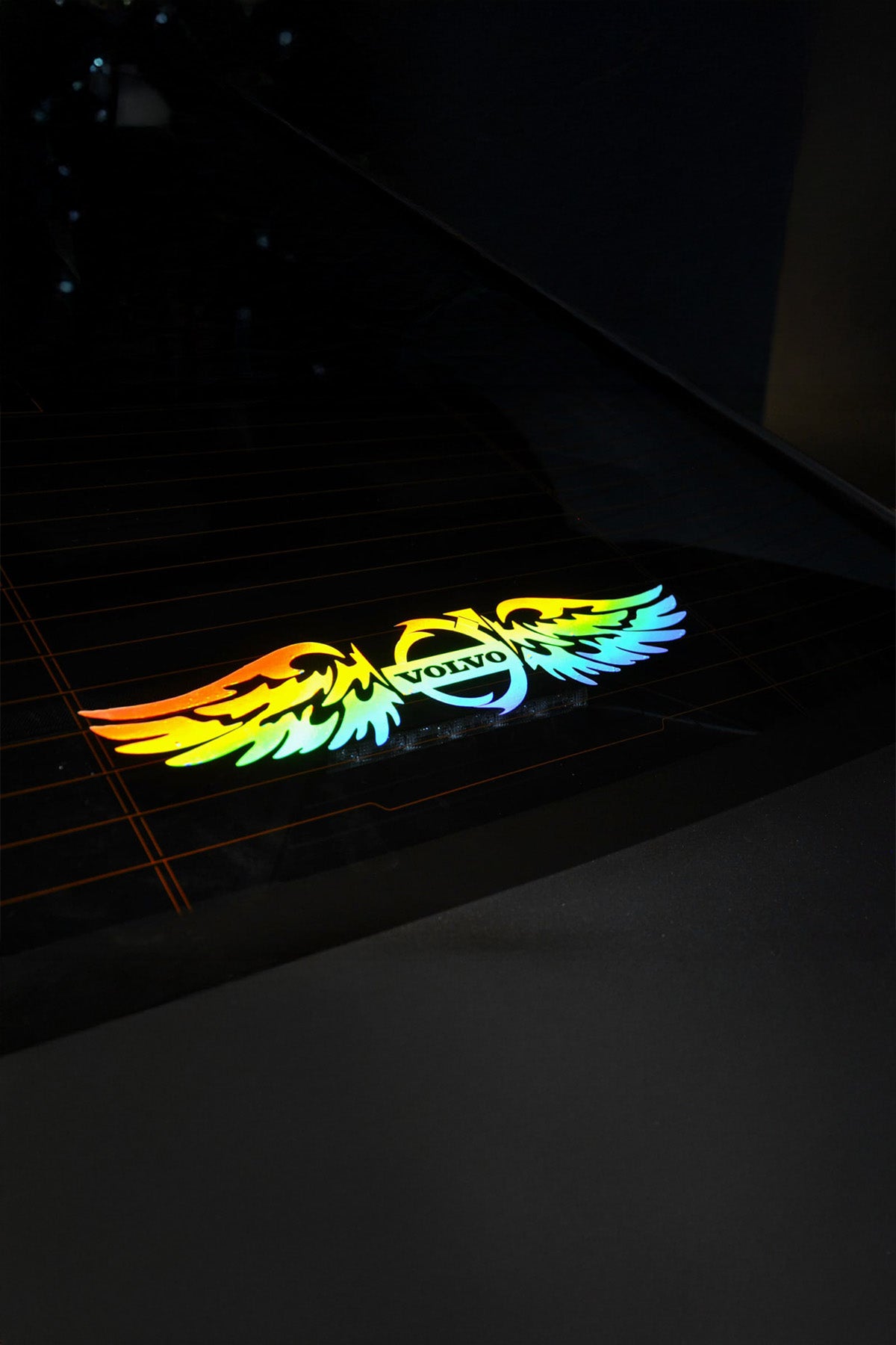 VOLVO Uyumlu Hologram Kanat Logo Sticker Çıkartma Oto Aksesuar Araba